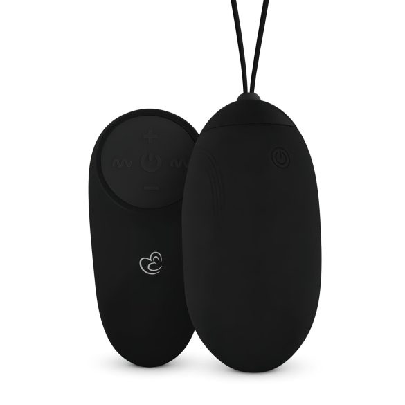 Easytoys - bežično vodootporno vibrirajuće jaje s punjivom baterijom (crno)