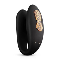   Panthra Zuna - punjivi, vodootporni vibrator za par (leopard-crni)