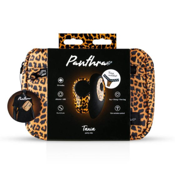 Panthra Tania - punjive, radio, vibrirajuće gaćice (leopard-crne)