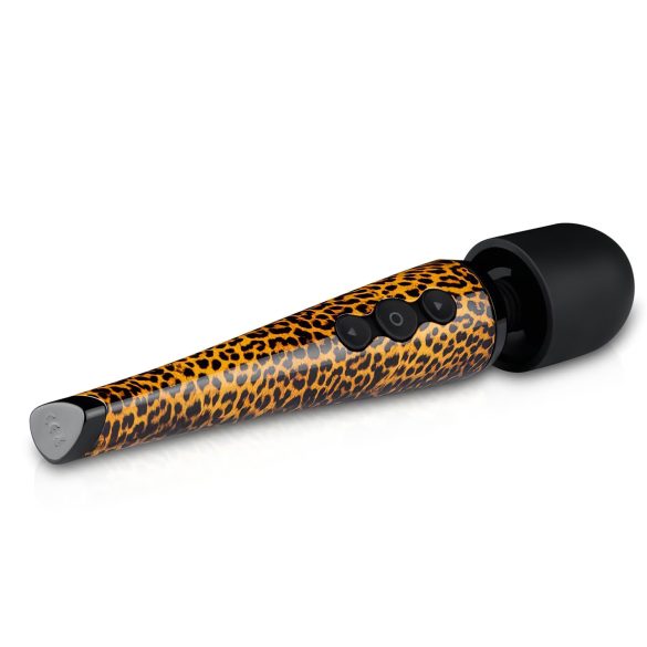 Panthra Shaka Wand - masažer vibrator na baterije - leopard/crna