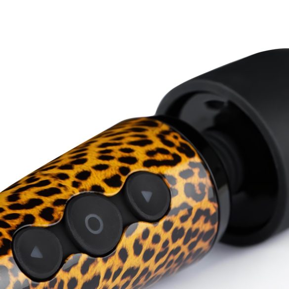 Panthra Shaka Wand - masažer vibrator na baterije - leopard/crna