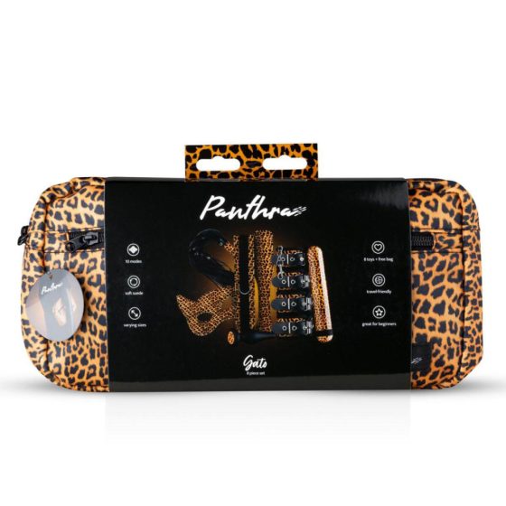 Panthra Gato - set vibratora za uvezivanje (8 komada) - leopard-crna