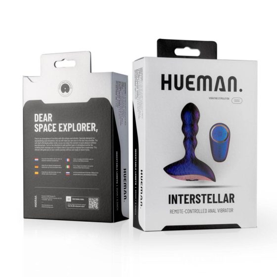 Hueman Interstellar - valoviti analni vibrator na baterije, radio-kontroliran (ljubičasti)