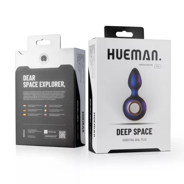 Hueman Deep Space - analni vibrator na punjenje - ljubičasti