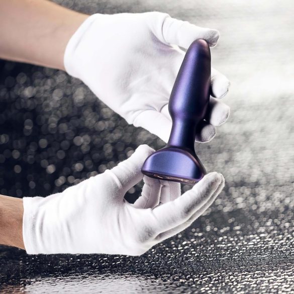 Hueman Space Force - vodootporni analni vibrator s potiskom - ljubičasti