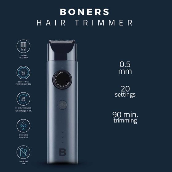 Boners - bežični brijač za podrezivanje (plavi)
