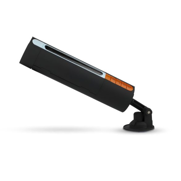 CRUIZR CP03 - muški masturbator na baterije - vibrator sa usisavanjem - crni