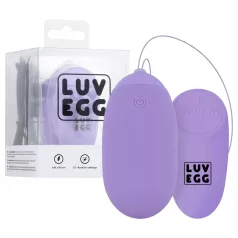   LUV EGG XL - nosivo bežično vibrirajuće jaje s punjivom baterijom (ljubičasto)