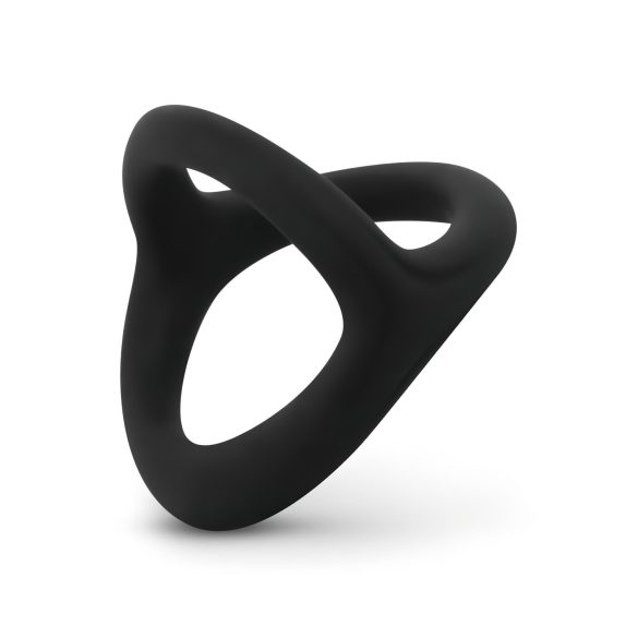 Easytoys Desire Ring - fleksibilni prsten za penis i testise (crni)