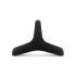 Easytoys Desire Ring - fleksibilni prsten za penis i testise (crni)