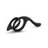 Easytoys Pleasure Ring - fleksibilni prsten za penis i testise (crni)