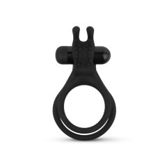   Easytoys Share Ring - vibrirajući prsten za penis i testise (crni)