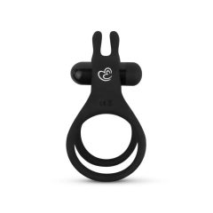   Easytoys Share Ring - vibrirajući prsten za penis i testise (crni)