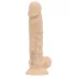 Real Fantasy Conrad - vibrátor s vakuumskom bazom - 20 cm - natur boja