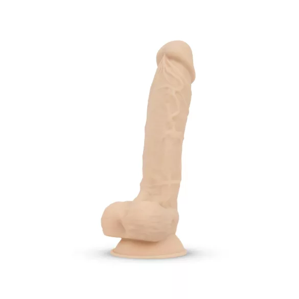 Real Fantasy Conrad - vibrátor s vakuumskom bazom - 20 cm - natur boja