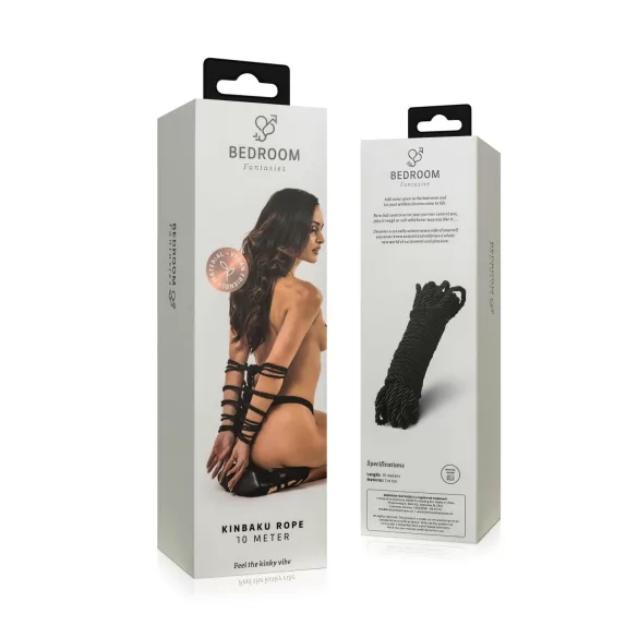 Bedroom Fantasies - shibari uže - 10 m - crna