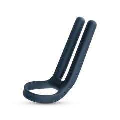   Boners - prsten za penis na baterije i stimulator testisa (plavi)