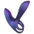 Hueman Infinity Ignite - vibracijski prsten za penis i testise (ljubičasta)