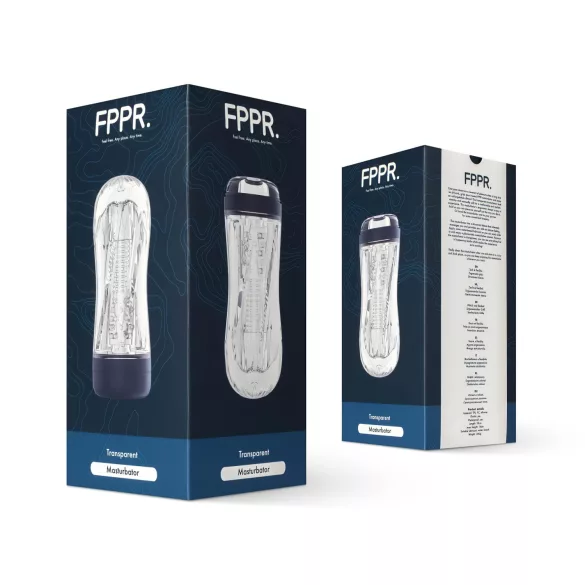 FPPR. - masturbator za muškarce - spiralni dizajn - prozirno