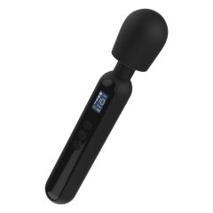 BLAQ - punjivi, digitalni vibrator za masažu (crni)