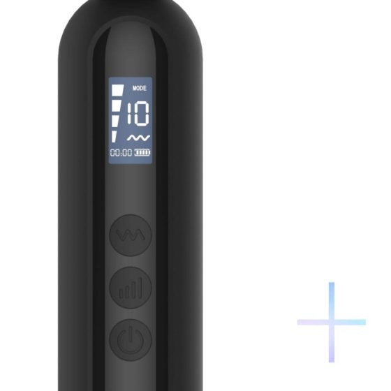 BLAQ - punjivi, digitalni vibrator za masažu (crni)