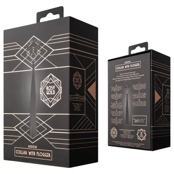 Rosy Gold - ovratnik i paddle - crna