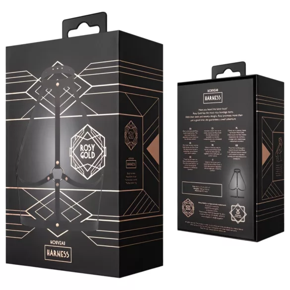 Rosy Gold - masažer za tijelo - crna/ružičasto-zlatna