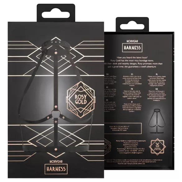 Rosy Gold - masažer za tijelo - crna/ružičasto-zlatna