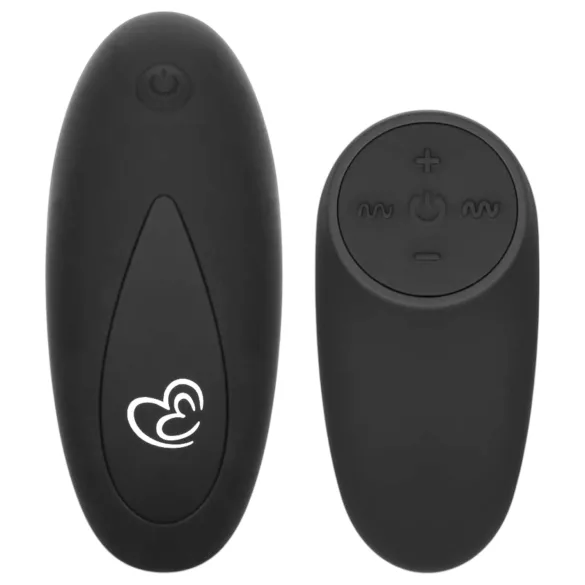 Easytoys Anal Collection - analni vibrator s daljinskim upravljačem - crni