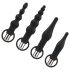 Easytoys - set analnih vibratora s baterijom - 4 dijela (crna)