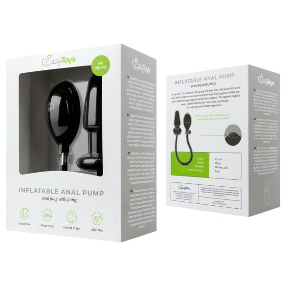 EasyToys - analni plug na napuhavanje - crni