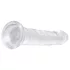 EasyToys - dildo od žele - 18 cm - prozirno