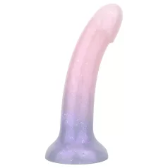 EasyToys - dildo sa šljokicama - 19 cm - roza