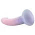 EasyToys - dildo sa šljokicama - 19 cm - roza