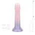 EasyToys - dildo sa šljokicama - 19 cm - roza