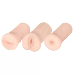 FWB - realistični masturbator set - prirodna boja