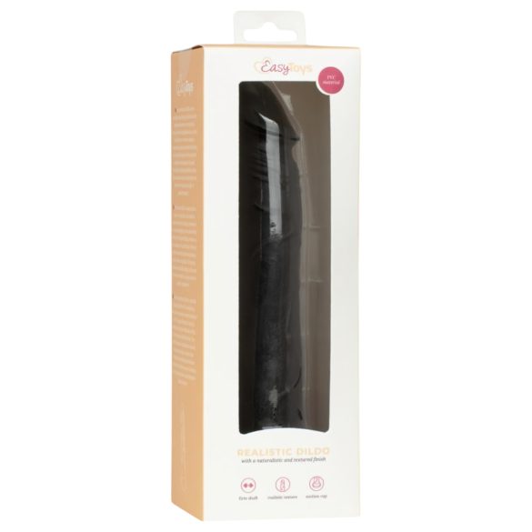 Easytoys - realistični dildo - 17,5 cm - crni
