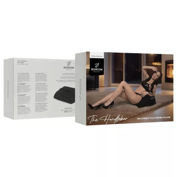 Bedroom Fantasies - napuhani seks jastuk s ručkama - crni