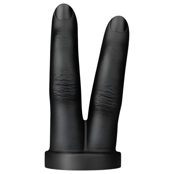 BUTTR Victory - duo prst analni dildo (crni)