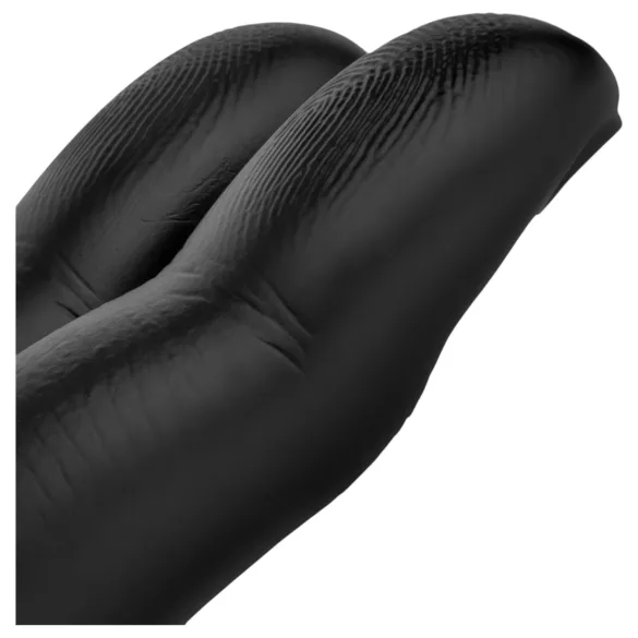 BUTTR - Dvostruki analni dildo za prste - crni