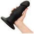 BUTTR FIM-92 - crni analni dildo s vakum postoljem