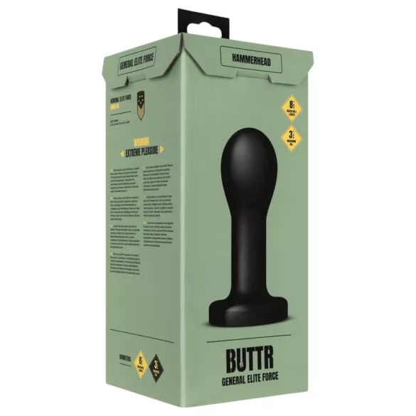 BUTTR - veliki analni dildo - crni
