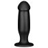 BUTTR AH-1 - crni analni dildo s vakumski držačem