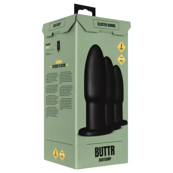 BUTTR - Analni trenir set - crna
