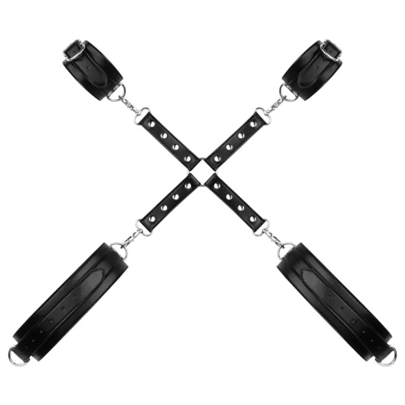 Bedroom Fantasies - lisice za zapešća i bedra - crne