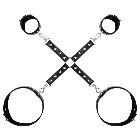 Bedroom Fantasies - lisice za zapešća i bedra - crne