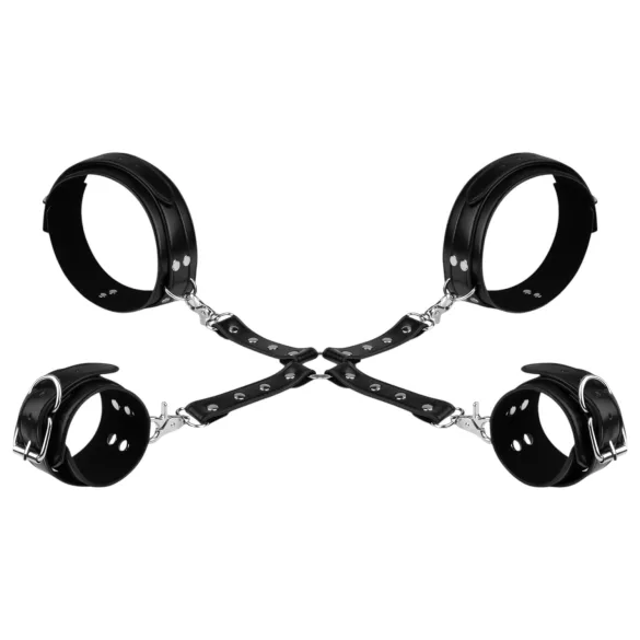 Bedroom Fantasies - lisice za zapešća i bedra - crne