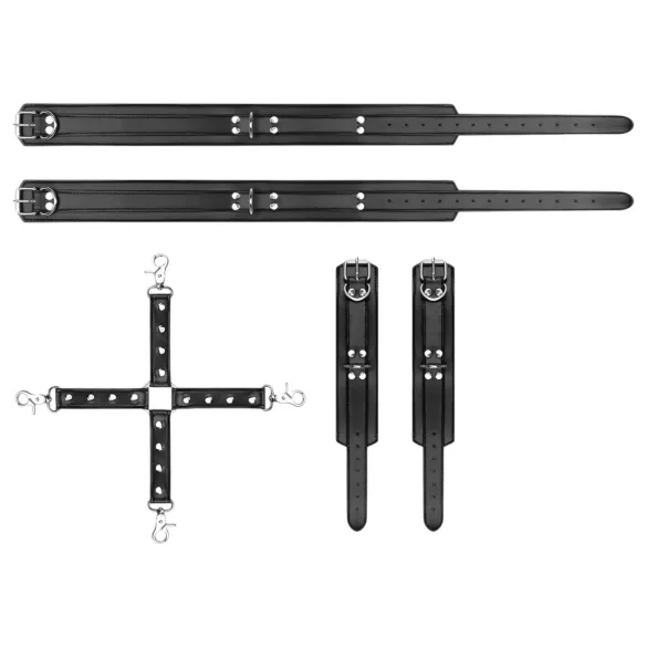 Bedroom Fantasies - lisice za zapešća i bedra - crne