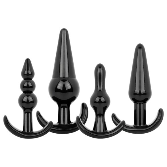 EasyToys - set analnih čepova - 4 dijela (crna)