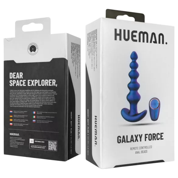 Hueman Galaxy Force - bežični analni vibrator (ljubičasti)